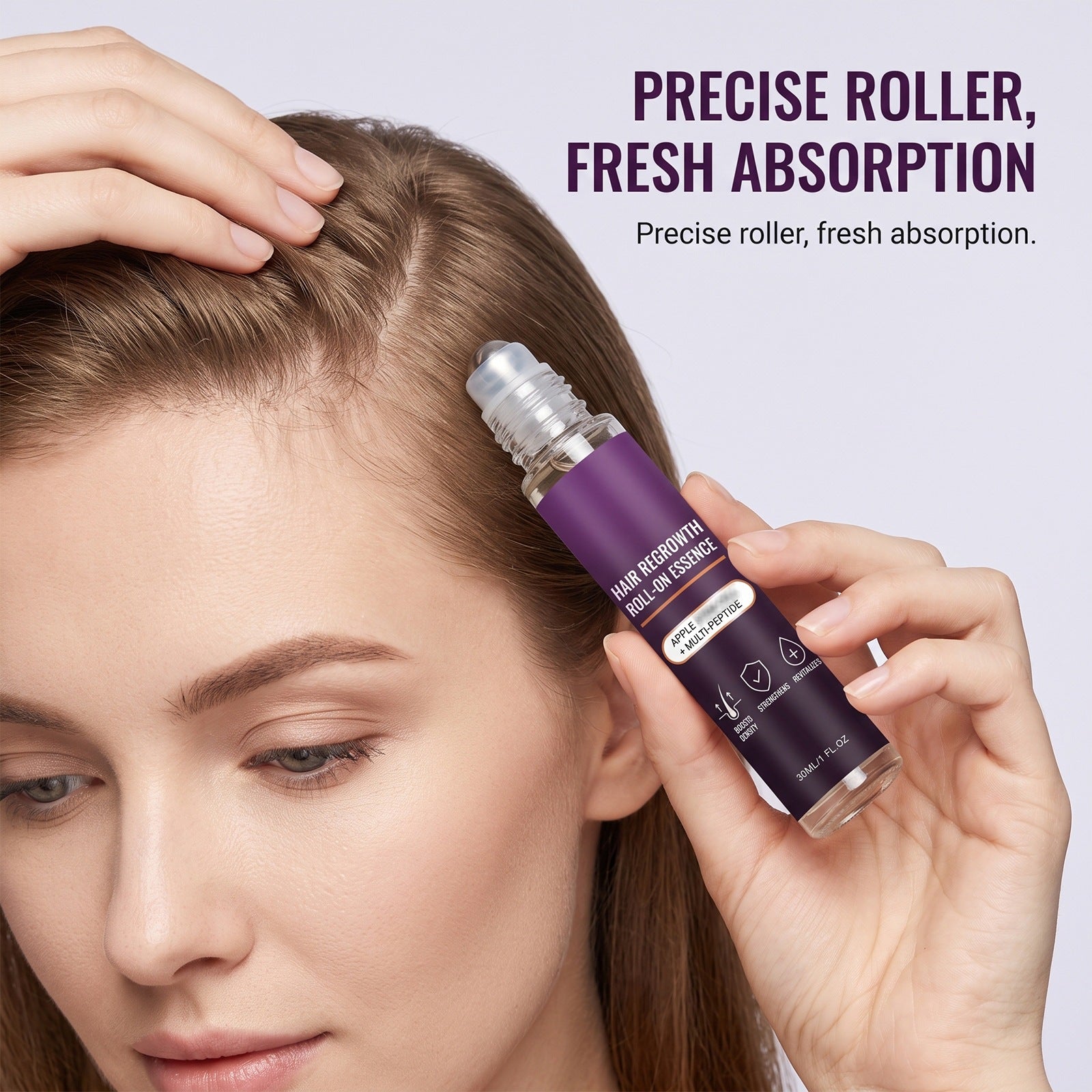 Hair care roller ball scalp grooming tool