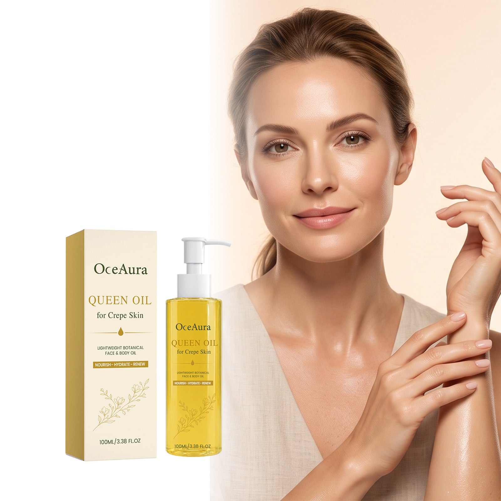 Glow-boosting hydrating skincare oil facial care