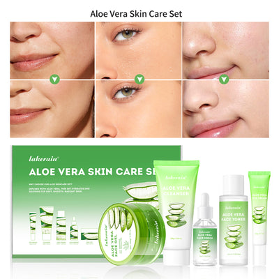 Aloe vera skincare set toner and lotion