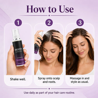 Biotin hair care spray daily grooming