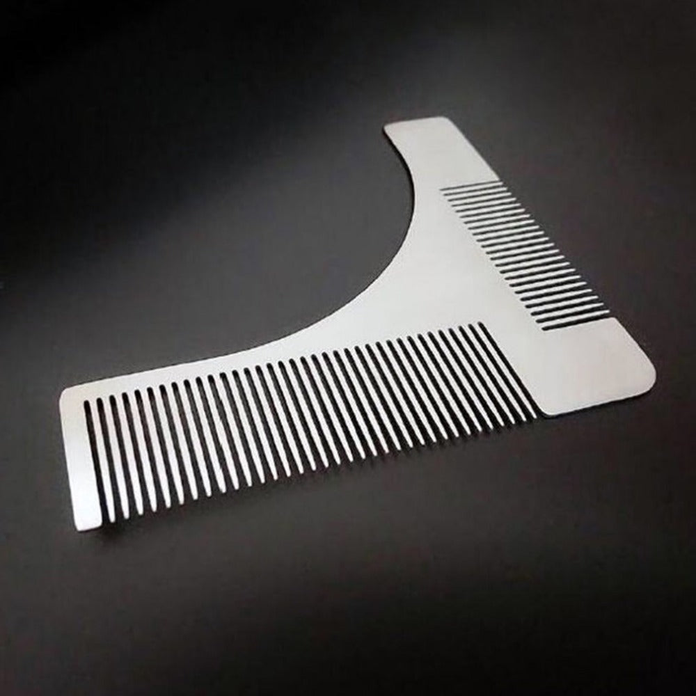 Beard styling brush stainless steel grooming tool