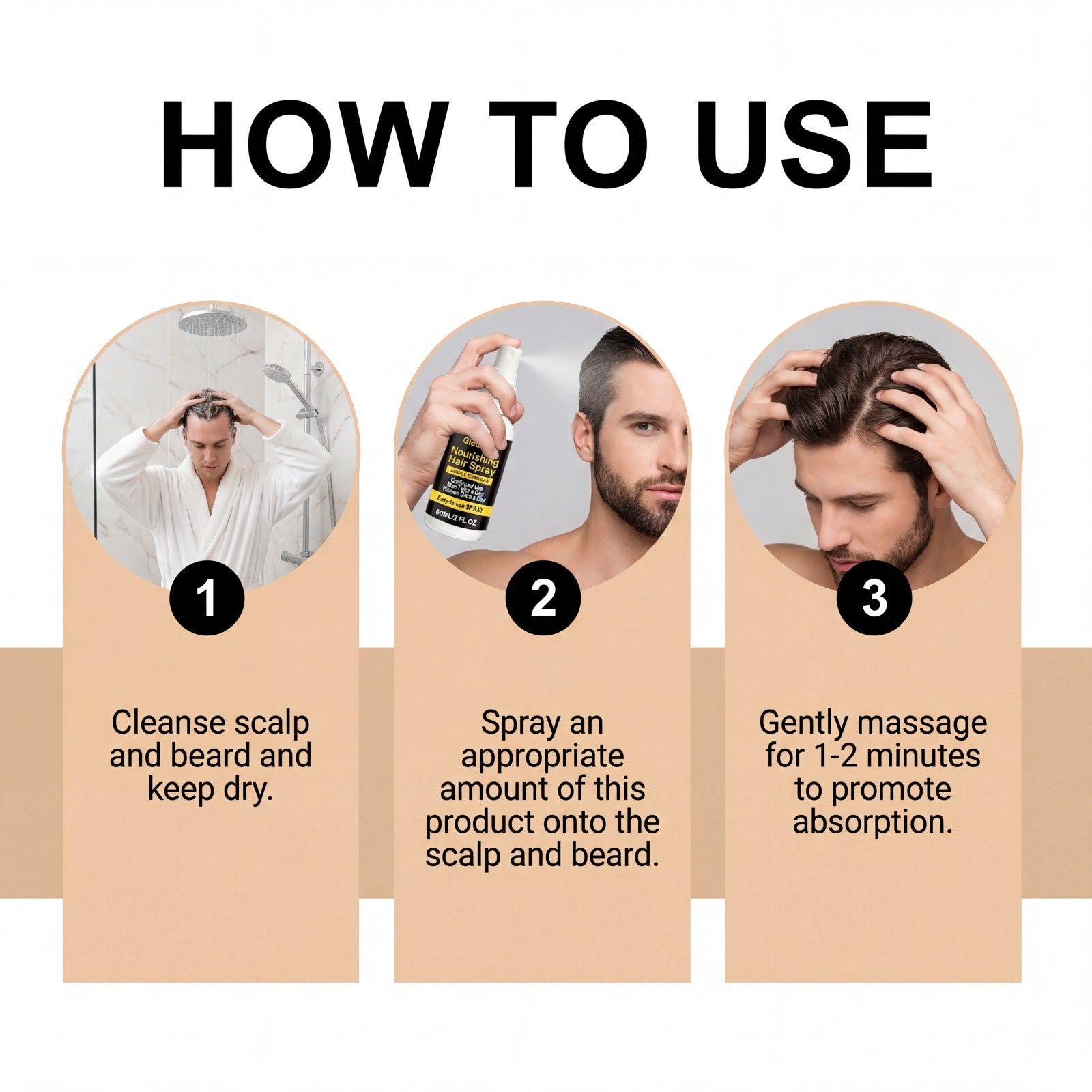 Nourishing hair care spray daily grooming