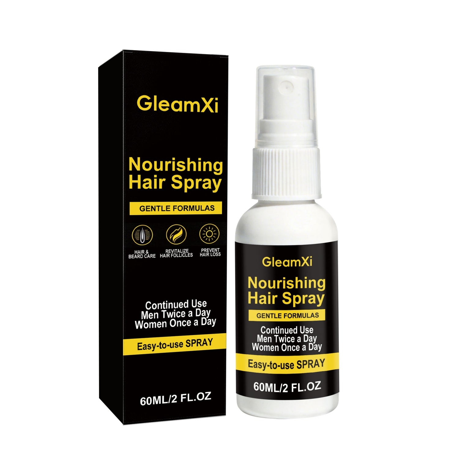 Nourishing hair care spray daily grooming