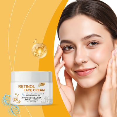 Retinol skincare cream facial care