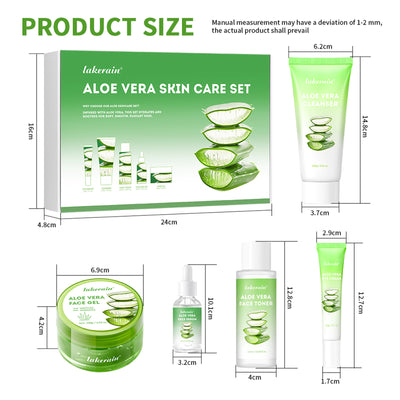 Aloe vera skincare set toner and lotion