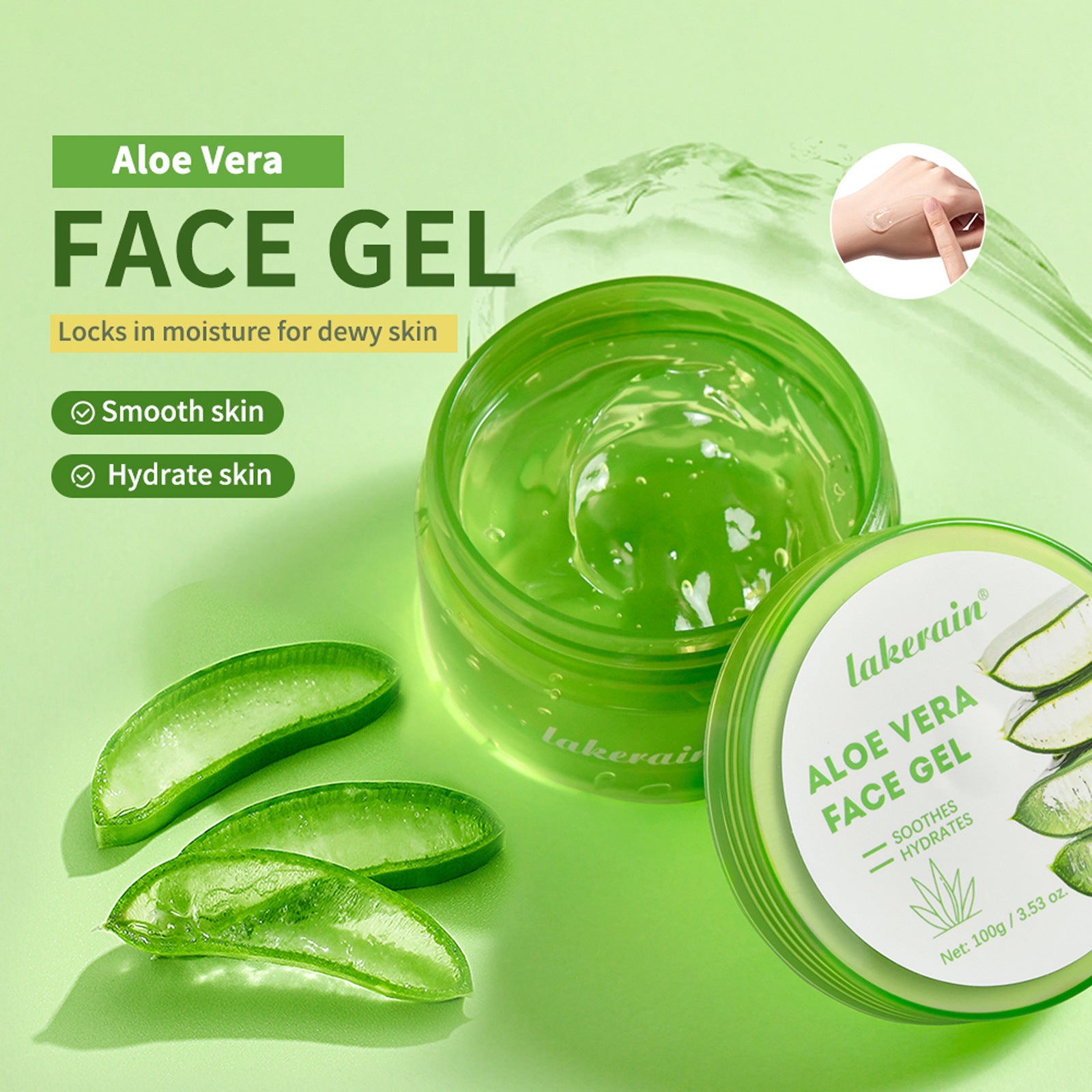 Aloe vera skincare set toner and lotion