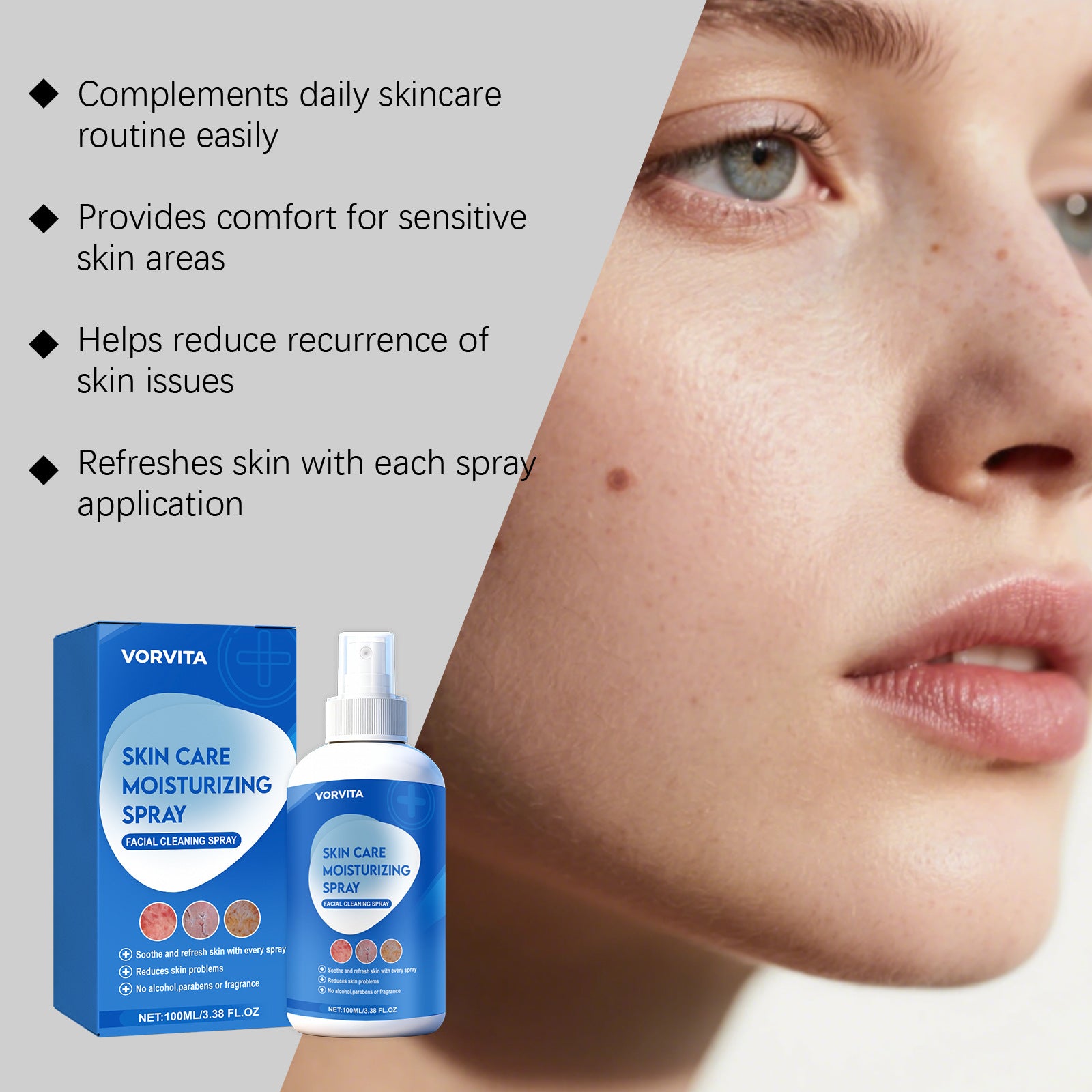 Skincare cleansing mist facial care spray