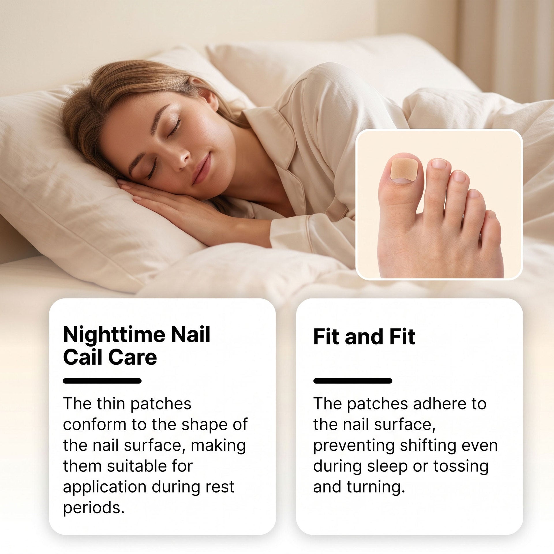 Nail care patches for daily nail grooming
