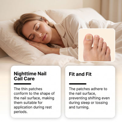 Nail care patches for daily nail grooming