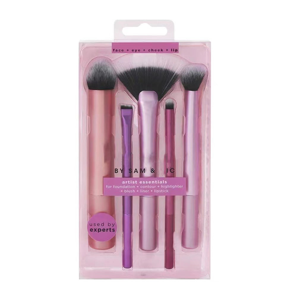 5 piece makeup brush set beauty tools