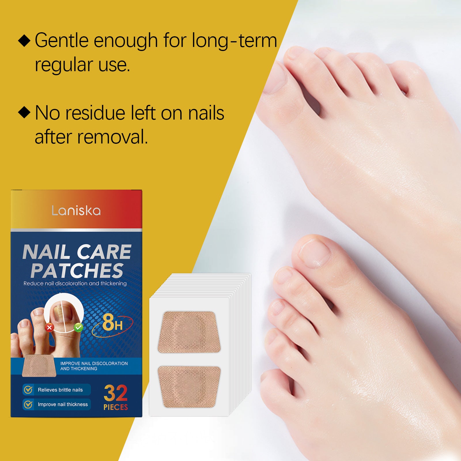 Nail care patches daily nail grooming